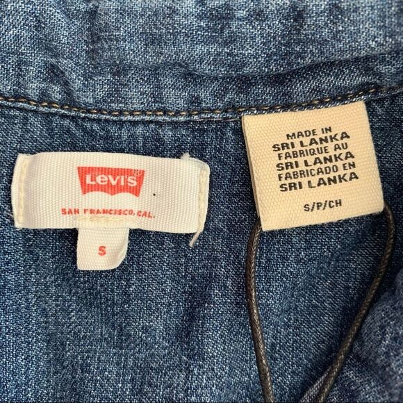 🖤 Levi's | Raw Hem Button Up Jean Dress - Picture 5 of 7